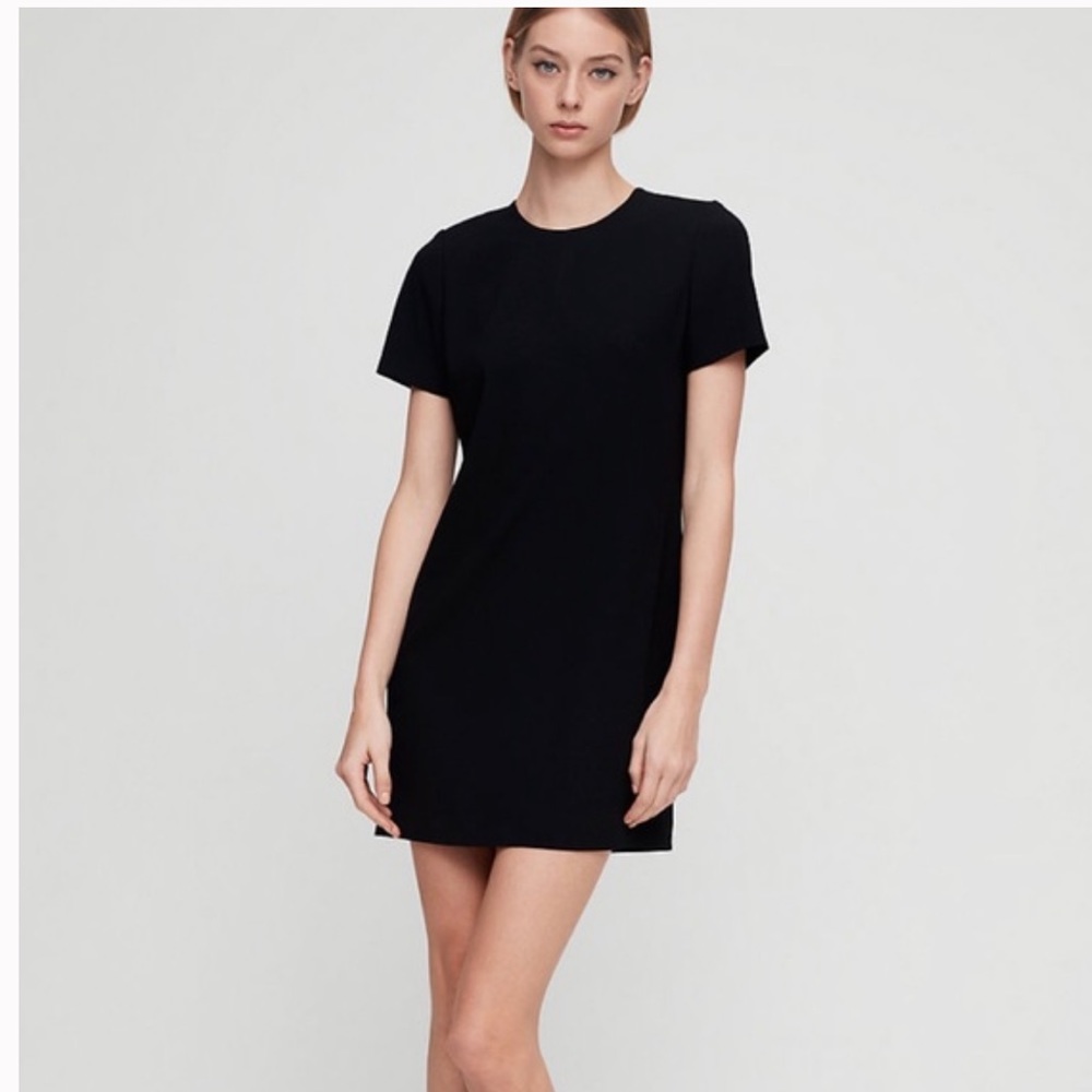 🛑SOLD Aritzia Wilfred Free Teigen T-Shirt Mini Dress - Picture 1 of 9